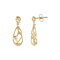 I2 (J) Diamond Silver Earrings
