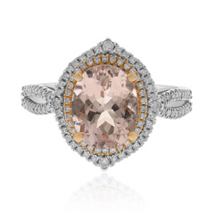 14K AAA Morganite Gold Ring (CIRARI)