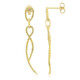 Fancy Diamond Silver Earrings