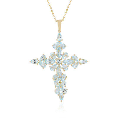 Sky Blue Topaz Silver Necklace