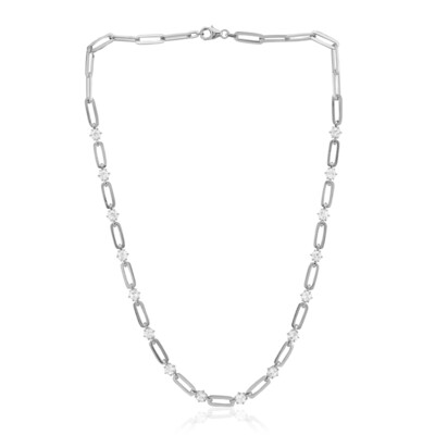 White Topaz Silver Necklace
