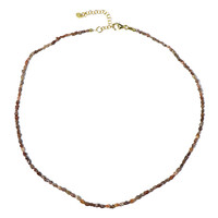 Red Diamond Silver Necklace