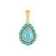 Sleeping Beauty Turquoise Silver Pendant (Faszination Türkis)