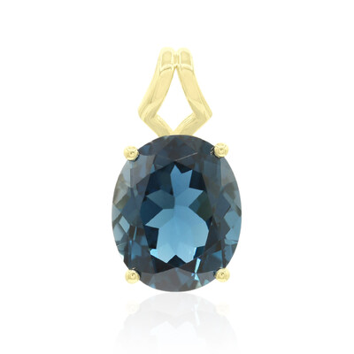 9K London Blue Topaz Gold Pendant (Tenner Diniz)