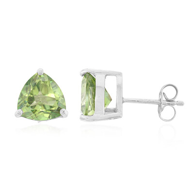 Kiwi Topaz Silver Earrings