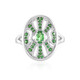 Tanzanian Tsavorite Silver Ring