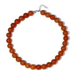 Red Aventurine Silver Necklace