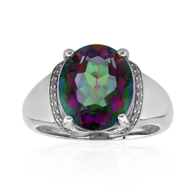 Mystic Quartz Silver Ring