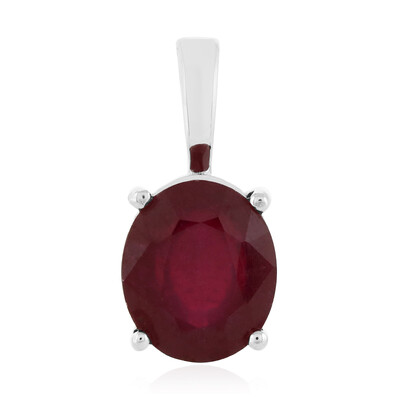 Madagascar Ruby Silver Pendant