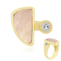 Rose Quartz Silver Ring