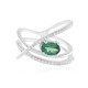 Green apatite Silver Ring