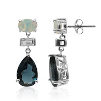 London Blue Topaz Silver Earrings