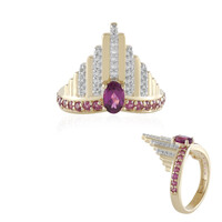 Rhodolite Silver Ring