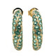 9K AAA Zambian Emerald Gold Earrings (de Melo)