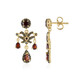 Mozambique Garnet Silver Earrings