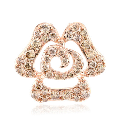9K SI1 Argyle Rose De France Diamond Gold Pendant (Annette)