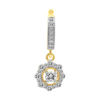 9K SI1 (G) Diamond Gold Pendant