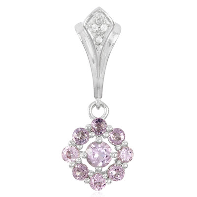 Pink Cuprian Tourmaline Silver Pendant