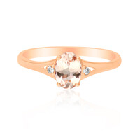 10K AAA Morganite Gold Ring