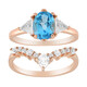 Swiss Blue Topaz Silver Ring