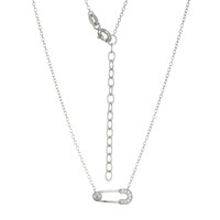 Zircon Silver Necklace (Adela Silber)