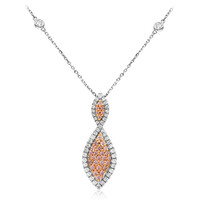 14K I1 Pink Diamond Gold Necklace (CIRARI)