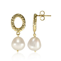 Freshwater pearl Silver Earrings (TPC)