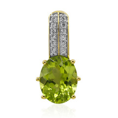Peridot Silver Pendant