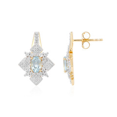 Aquamarine Silver Earrings