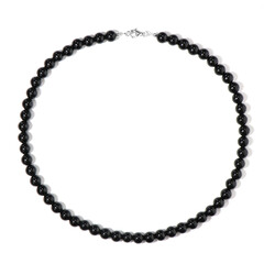 Black Onyx Silver Necklace