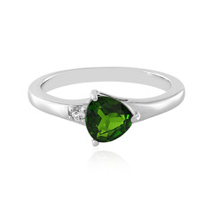 Russian Diopside Silver Ring