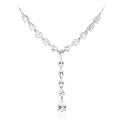 White Topaz Silver Necklace