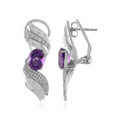 Siberian Amethyst Silver Earrings (de Melo)