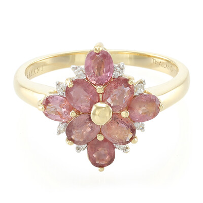 18K Unheated Padparadscha Sapphire Gold Ring (AMAYANI)