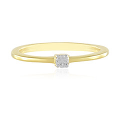 I2 (H) Diamond Silver Ring