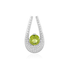 Arizona Peridot Silver Pendant