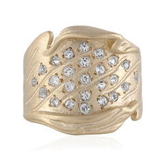 White Topaz Silver Ring