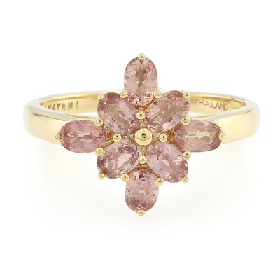 18K Unheated Padparadscha Sapphire Gold Ring (AMAYANI)
