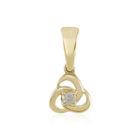 9K I3 (J) Diamond Gold Pendant