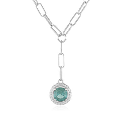 Green Fluorite Silver Necklace