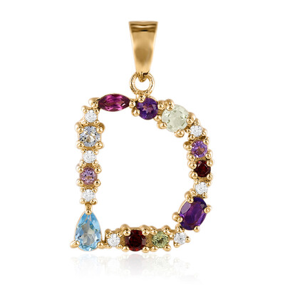 Swiss Blue Topaz Silver Pendant