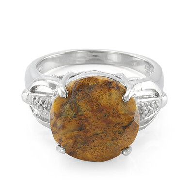 Dinosaur Bone Silver Ring