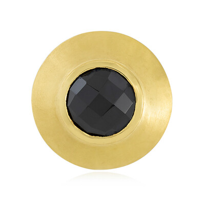 Black Spinel Silver Pendant