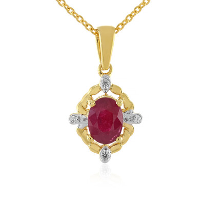 Madagascar Ruby Silver Necklace