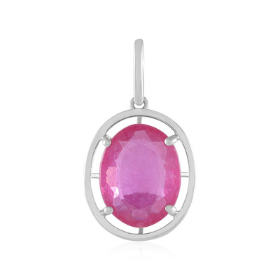 Madagascar Pink Sapphire Platinum Pendant