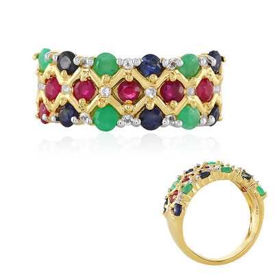 Socoto Emerald Silver Ring