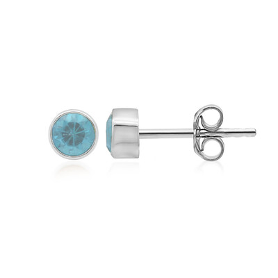 Sky Blue Topaz Silver Earrings