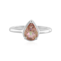 Peach Mystic Topaz Silver Ring
