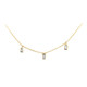 9K SI2 (G) Diamond Gold Necklace (de Melo)