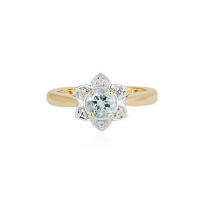 Aquamarine Silver Ring
